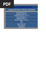 Compound Interest Calculator Excel Template