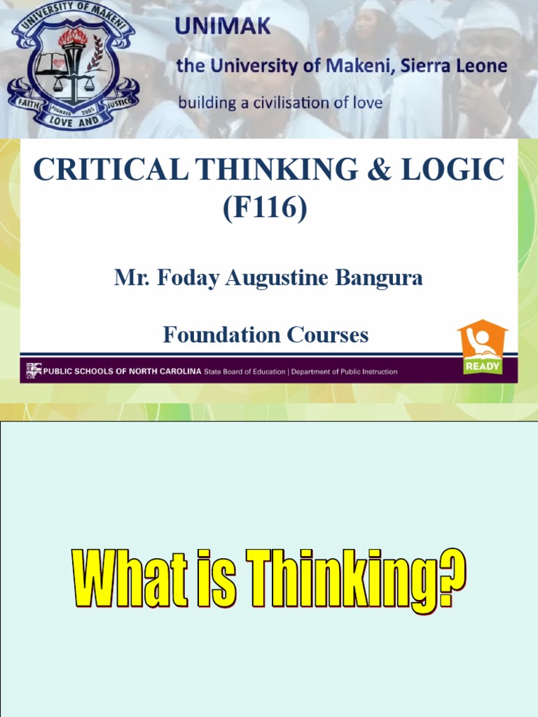 Critical Thinking and Logic Overview | PDF | Critical Thinking | Argument