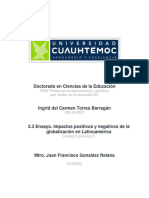 2.3 Ensayo. Impactos Positivos y Negativos de La Globalización en LatinoaméricaMéxico - Torres Ingrid