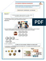 Ficha Conocemos Nuestro Sistema Monetario 3grado