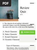 Characterisation Trivia Quiz P2