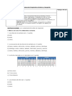 Evaluación Diagnóstica Historia y Geografía 2DO