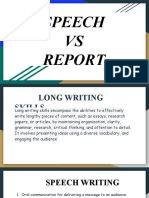 Speech Vs Report