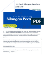 Pembahasan 10+ Soal Bilangan Pecahan Pada Matematika SMP