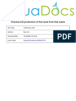 Commercial Production of Fishmeal From Waste