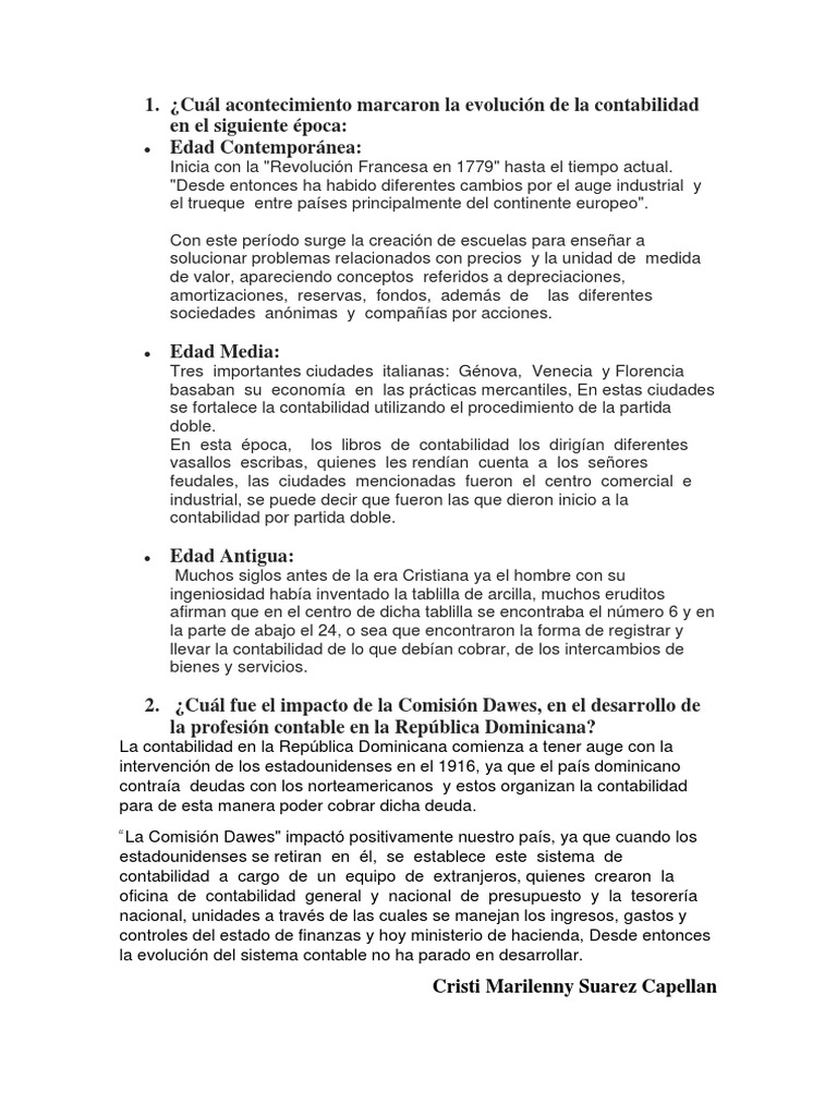 Unidad 1 Actividad 2 Contabilidad Pdf Contabilidad República