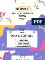 Cartilla Programa de Medicina Preventiva y Del Trabajo