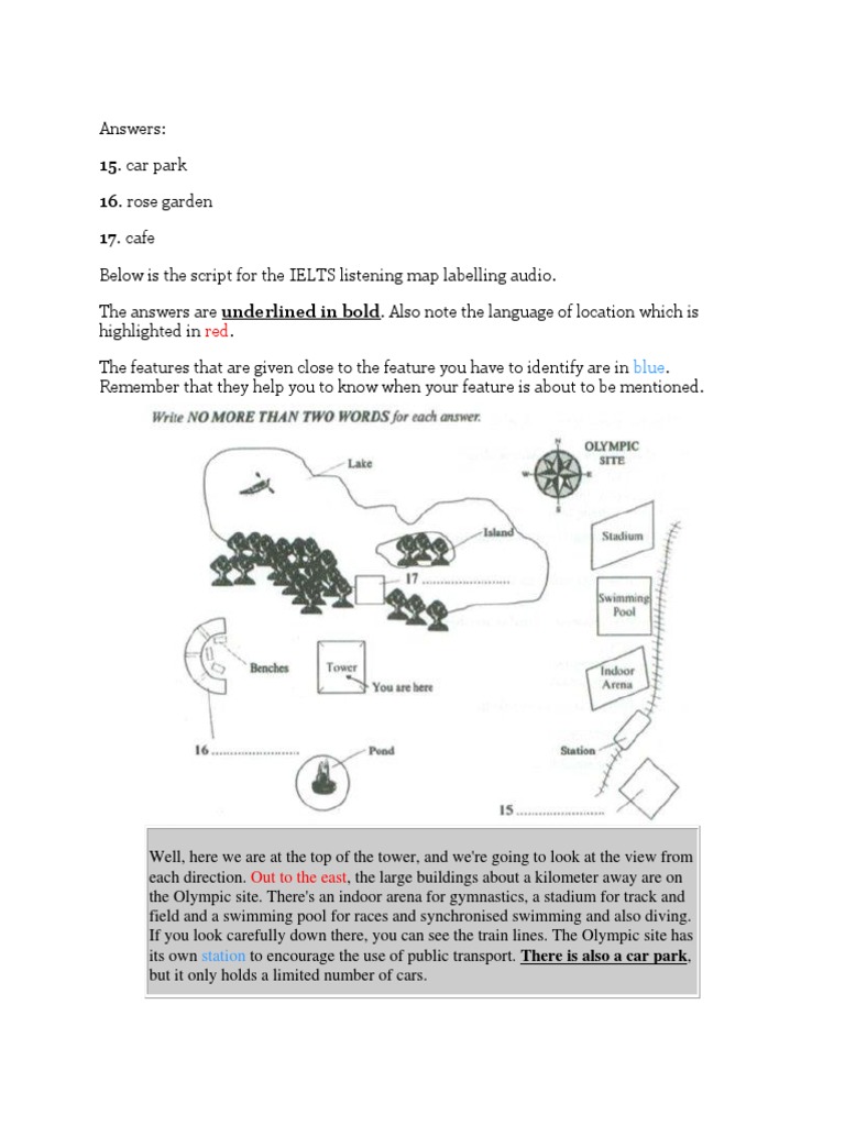 Rose Garden and Olympic Site Map | PDF