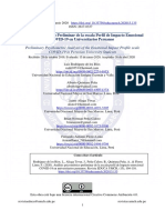 Análisis Psicométrico Preliminar de La Escala Perfil de Impacto Emocional COVID-19 en Universitarios Peruanos