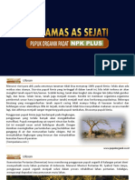 Katalog Produk Pupuk Organik Padat NPK PLUS Nagamas As Sejati