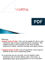  Cost of Capital