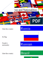 Countries and Nationalities Classroom Posters Picture Dictionaries 135077