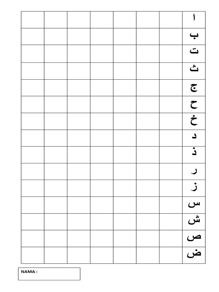 Huruf Hijaiyah Kelas 1 | PDF