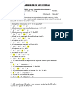 Habilidades Numéricas