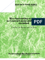 IRPS 133 Rice Harvesting Systems in Central Luzon and Laguna Revisited
