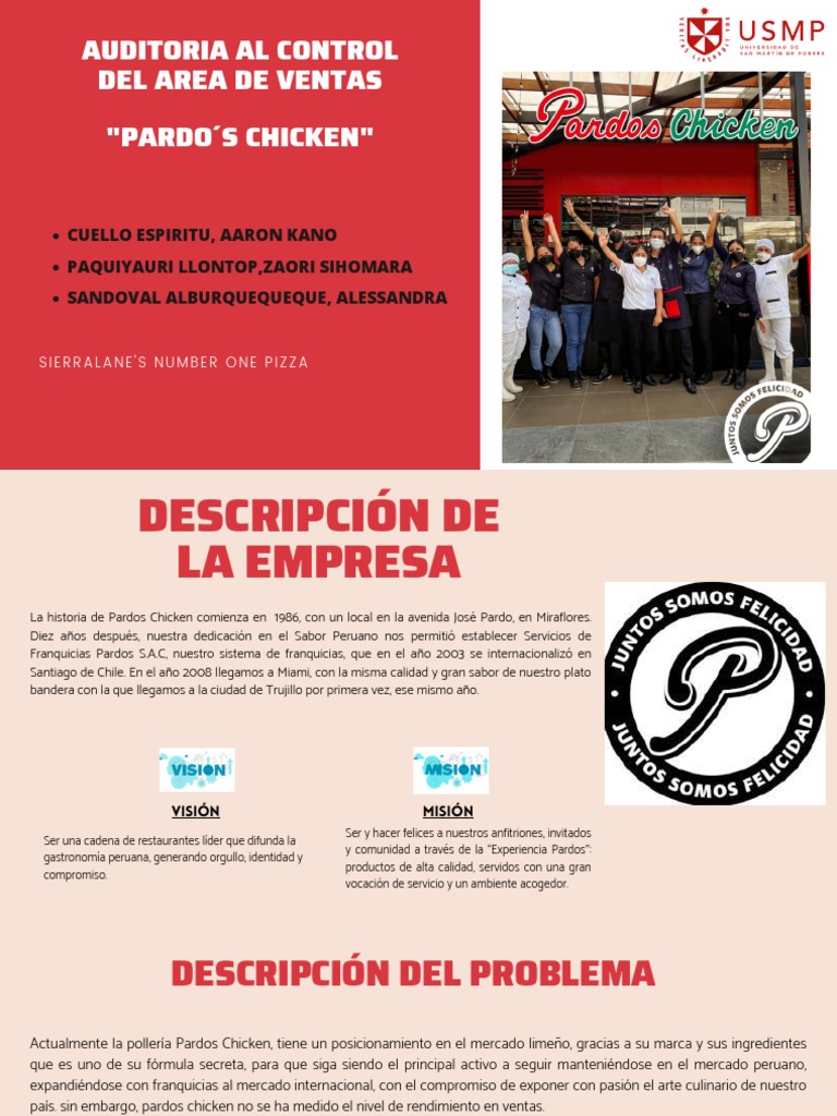Auditoría de Ventas en Pardos Chicken | PDF
