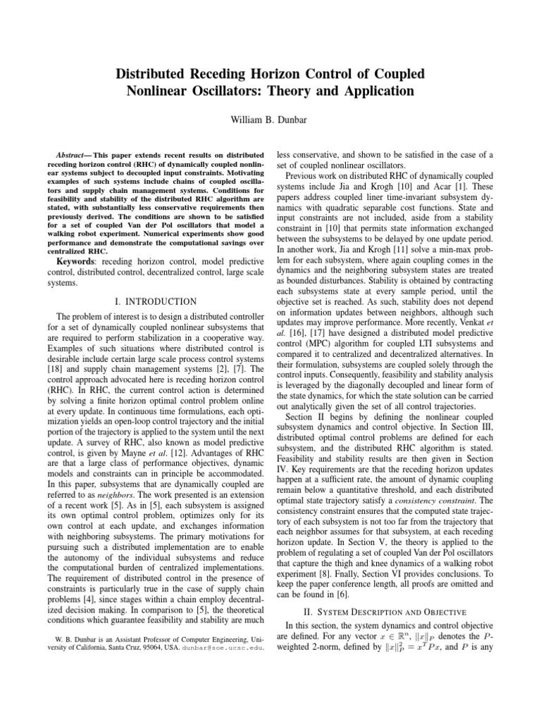 Distributed Cont | PDF | Optimal Control | Mathematical Optimization