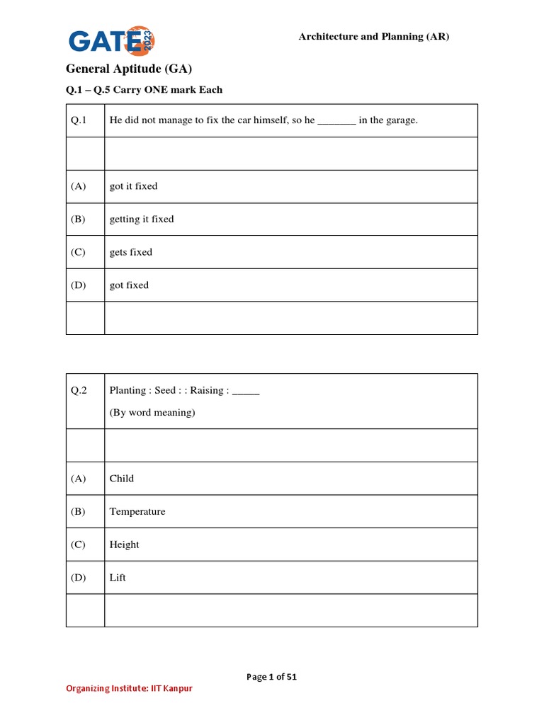 Ar Gate2023 | PDF