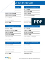 Gift Go Bus Schedule