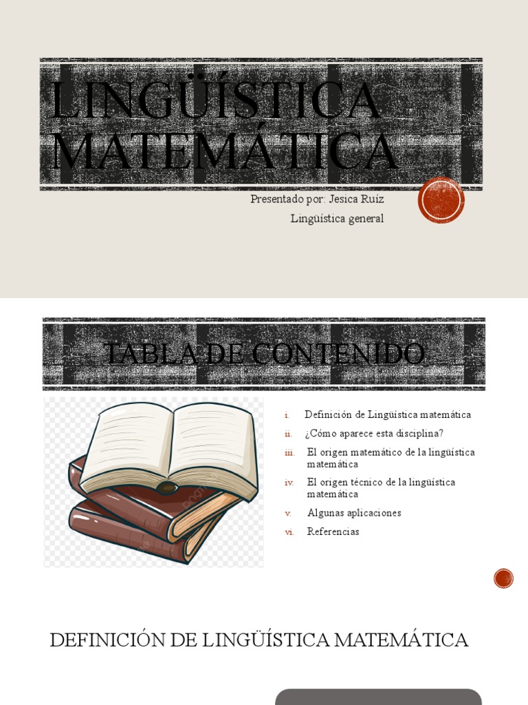 Lingüística Matemática PDF Matemáticas Lingüística