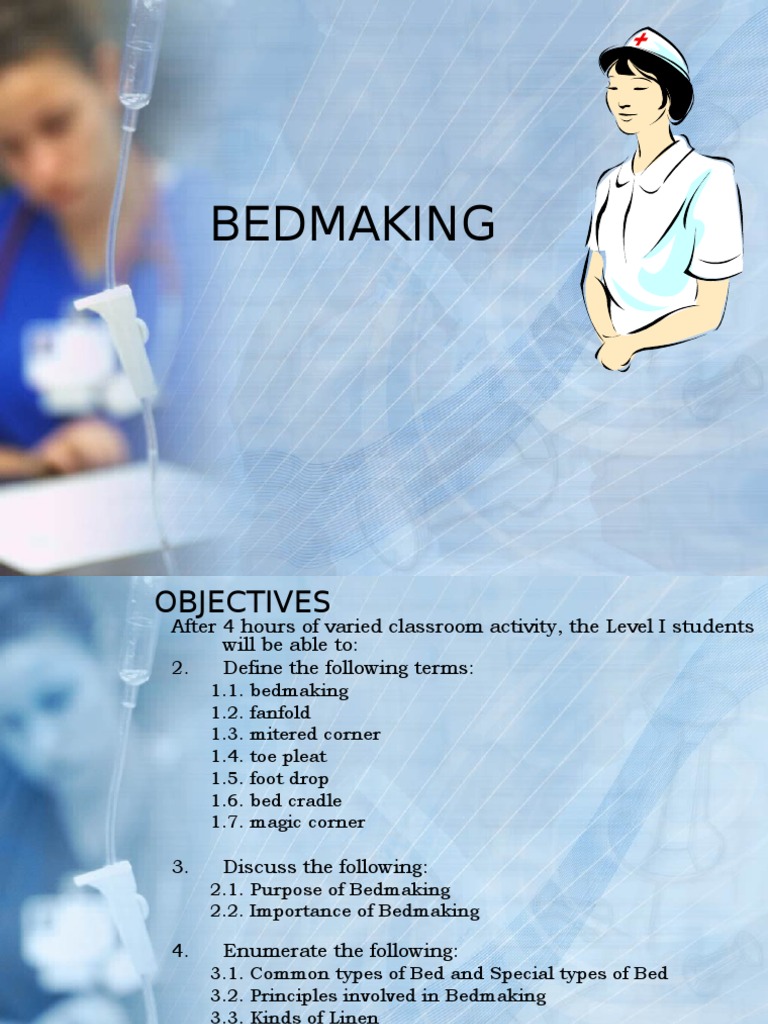 Bed Making Pdf Bed Bedding