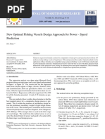 New Optimal Fishing Vessels Design Approach For Power - Speed Prediction