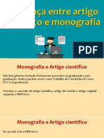 Diferença Entre Monografia e Artigo