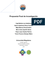 Formato de Presentación Del Informe Final