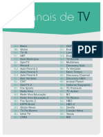 Lista Canais TV DMGF