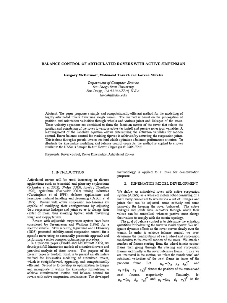 Suspension Kinematics Software