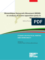 Mozambique Democratic Movement (MDM) : An Analysis of A New Opposition Party in Mozambique