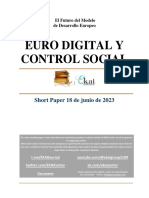 El Futuro Del Modelo de Desarrollo Europeo. EURO DIGITAL Y CONTROL SOCIAL
