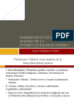 Patrimonio e Interculturalidad Jurídica