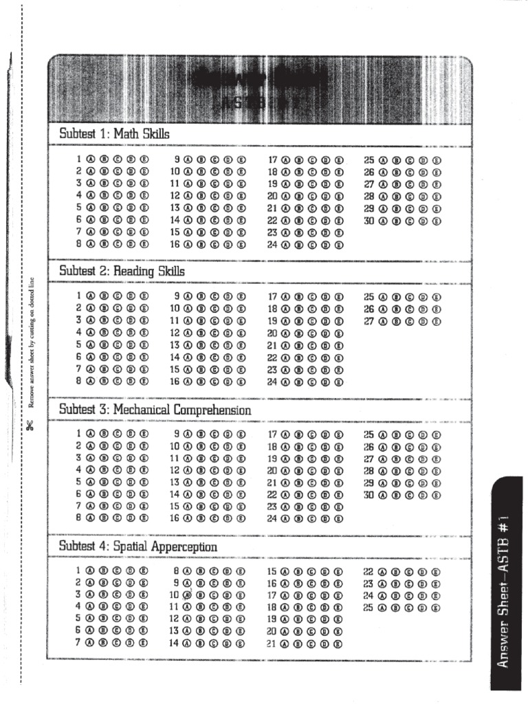 Blank Bubble Sheet | PDF