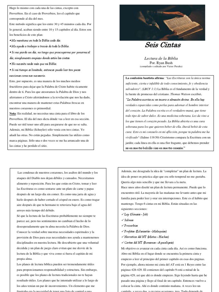 Método de lectura bíblica con cintas | PDF | Biblia | Cristo (título)