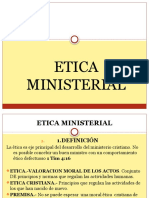 ETICA MINISTERIAL
