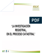 Pasos en La Investigacion Registral en Un Proceso Catastral en Guatemala