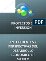 1) Proyectos de Inversión