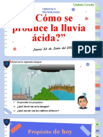 Jueves 22 - Ciencia y Tecnología - La Lluvia Acida