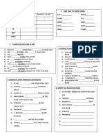 Worksheet Present Continuous