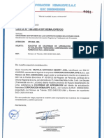 Solicitud de Celeridad de Aprobacion Del Tramite de Actualizacion Financiera Corporacion Hemajope S.A.C. Con de Ruc 20600433050