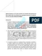 7 Dictamen Sobre Principios Éticos Aplicables Al Proceso de Mediación