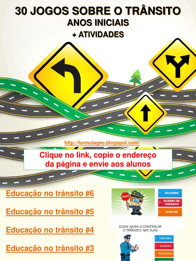 30 Jogos Sobre o Trânsito | PDF