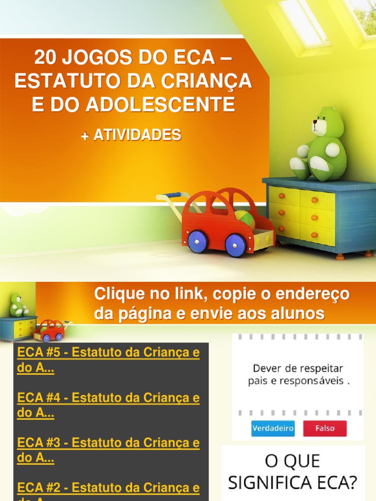 20 Jogos Do Eca - Estatuto Da Criança e Do Adolescente | PDF