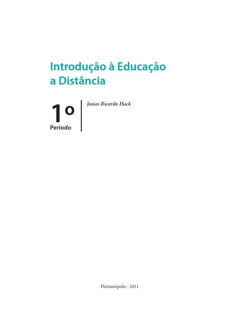 Livro Introdução A EAD | PDF | Educação à distância | Aprendizado