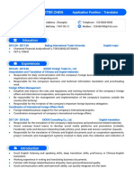 Simple Blue Resume-WPS Office