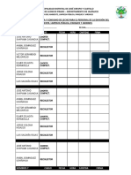 Registro de Entrega y Consumo de Leche para El Personal de La División Del Ambiente