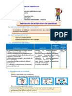 D1 A1 SESION Presentación de La Experiencia de Aprendizaje