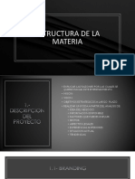 Estructura de Materia