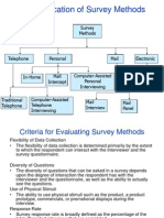 A Classification of Survey Methods